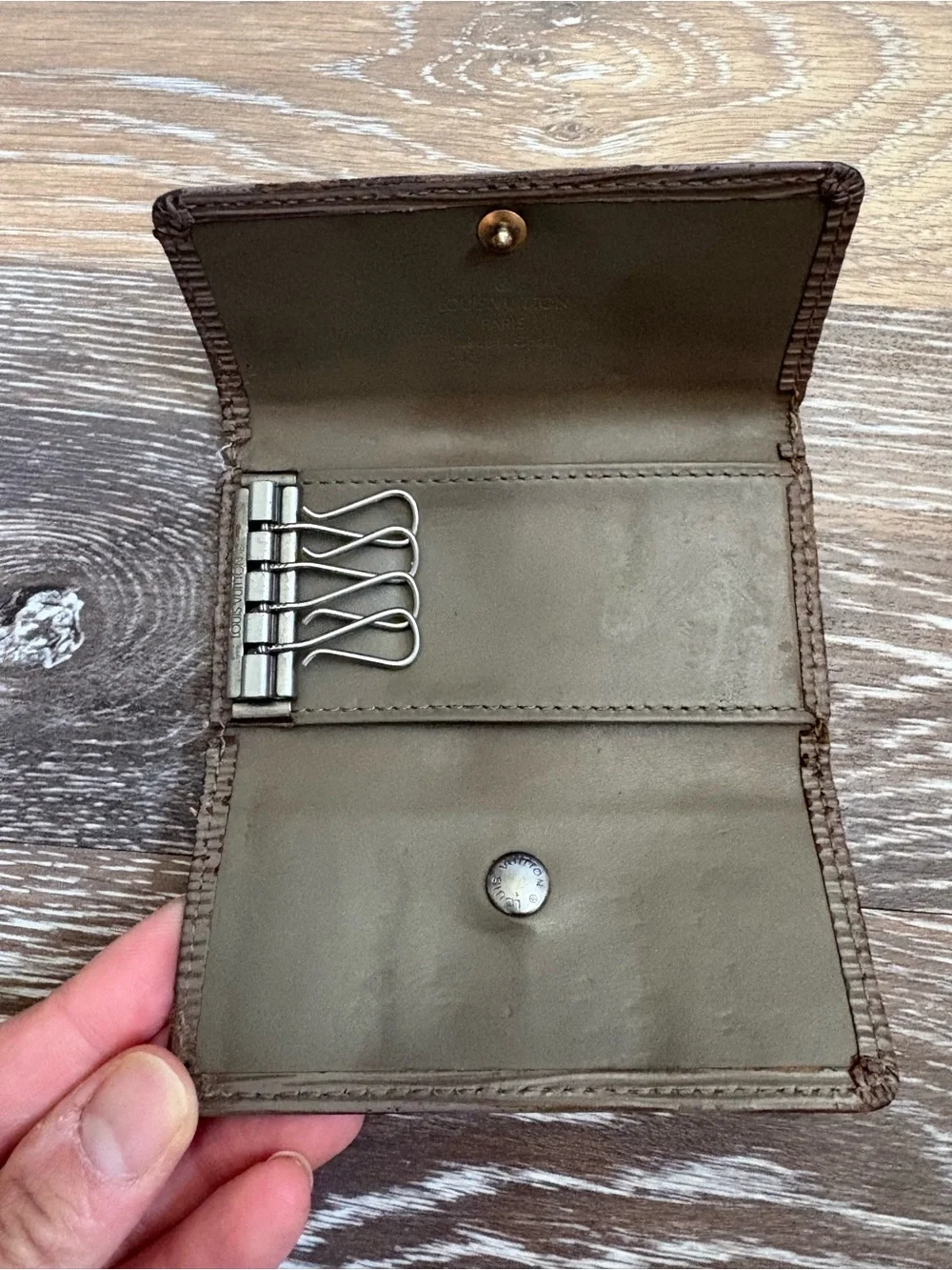 Louis Vuitton Brown Epi Leather Key & Card Holder